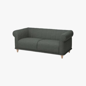 Ikea Viskafors 3 Seater Sofa Lejde/grey/green Birch
